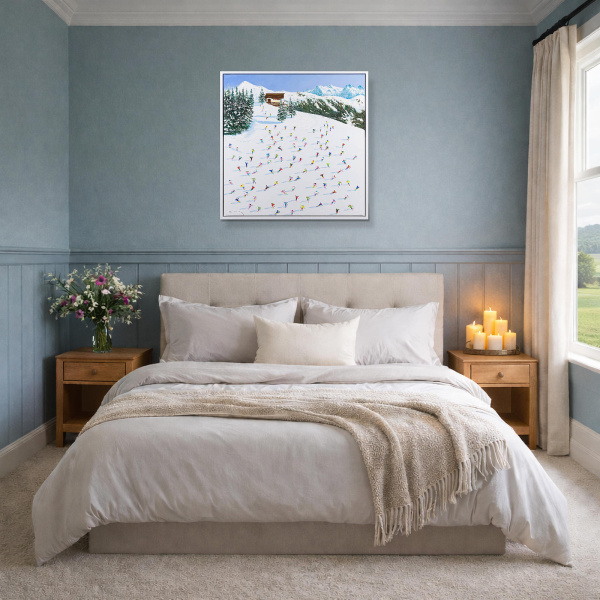 Kitzbühel by Antonio Navarro (Casimiro), original painting, in room