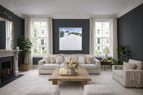 Kitzbühel by Antonio Navarro (Casimiro), original painting, in room