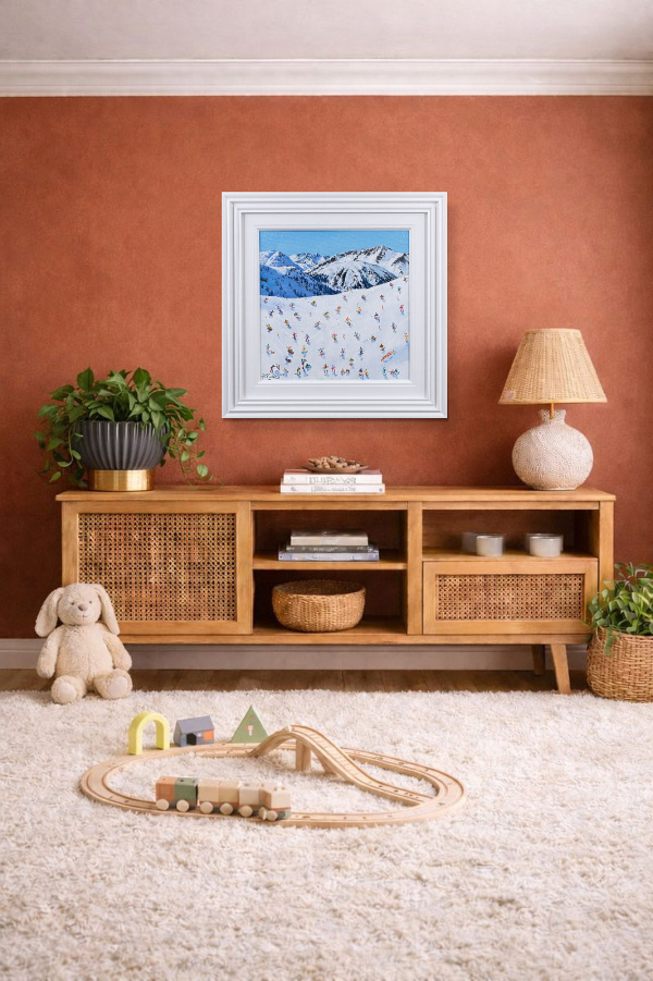 Lech, Austria by Paola Cassais, original painting, in room