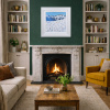 Lech, Austria by Paola Cassais, original painting, in room