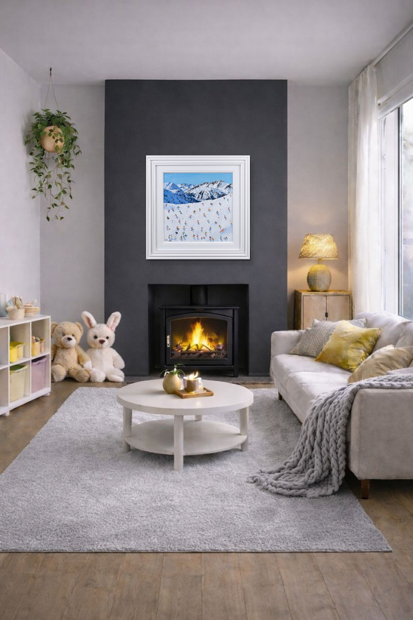 Lech, Austria by Paola Cassais, original painting, in room