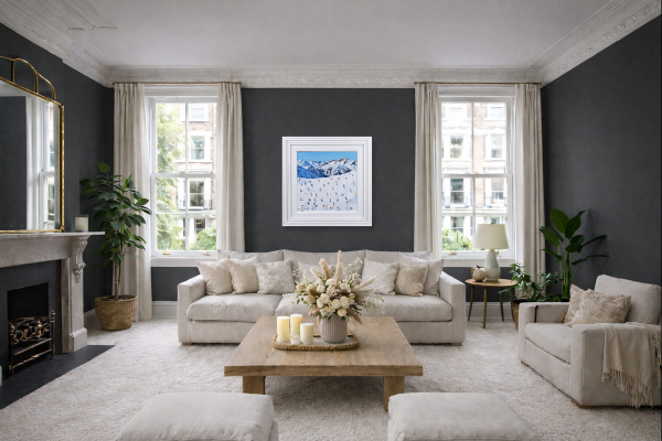 Lech, Austria by Paola Cassais, original painting, in room