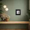 Portrait Of A Girl (Original) by Sean Durkin, original painting, in room