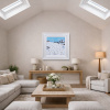 After Lunch We Ski by Paola Cassais, original painting, in room