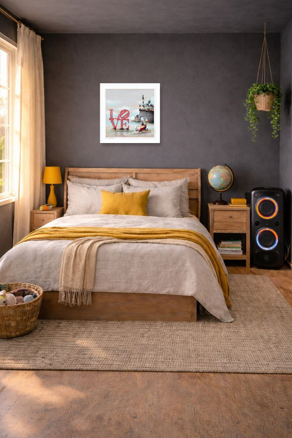 Love Is… by Gary Walton, limited edition print, in room