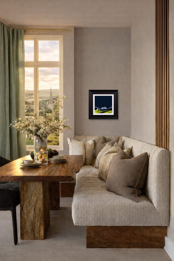 A Place Like This by Jay Nottingham, original painting, in room