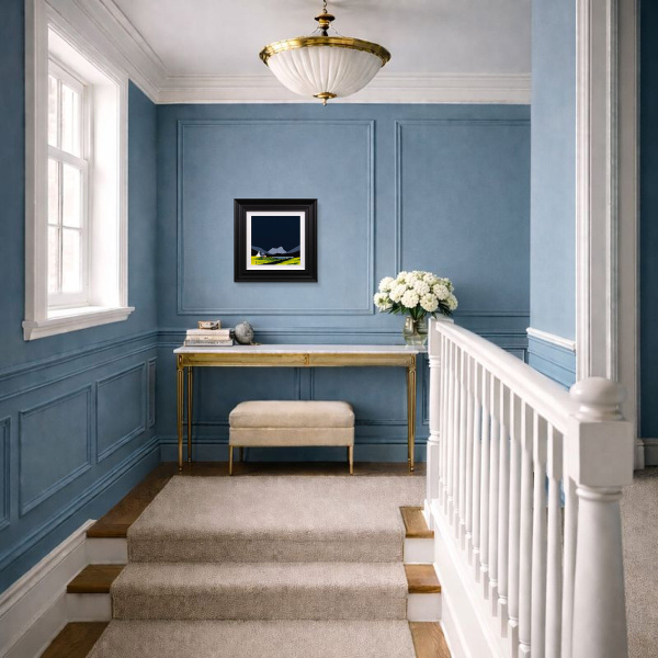 A Place Like This by Jay Nottingham, original painting, in room
