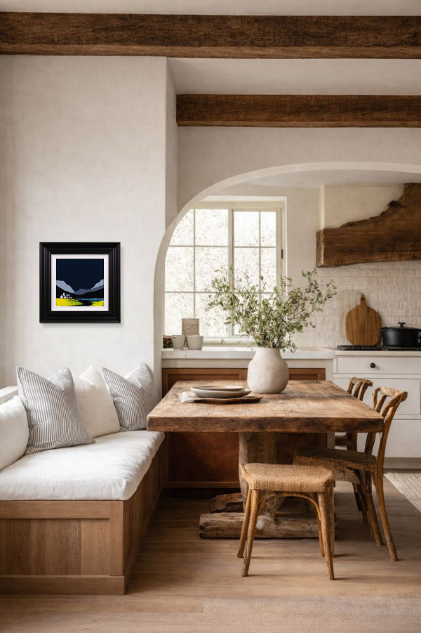 A Quiet Place by Jay Nottingham, original painting, in room