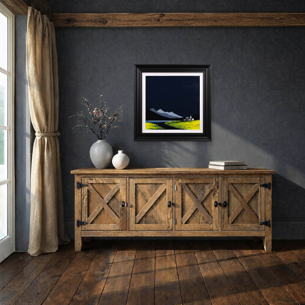 The Shape Of The Land by Jay Nottingham, original painting, in room