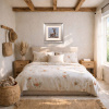 Alert Hare by Ruby Keller, original painting, in room