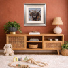 Are You Talking To Me? by Ruby Keller, original painting, in room