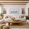 Countryside Pleasures by Allan Morgan, original painting, in room