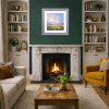 Meadow Walk by Allan Morgan, original painting, in room