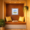 Blue Skies Ahead by Allan Morgan, original painting, in room