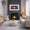 Everything Looks Better Right Now by Rozanne Bell, original painting, in room