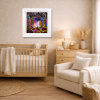 Rolling Hills, Big Thrills by Rozanne Bell, original painting, in room
