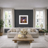 Rolling Hills, Big Thrills by Rozanne Bell, original painting, in room