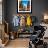 Rush Hour Reverie, NYC by Simon Wright, original painting, in room