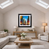 Rush Hour Reverie, NYC by Simon Wright, original painting, in room