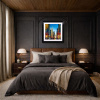 Rush Hour Reverie, NYC by Simon Wright, original painting, in room