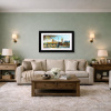 London Life by Simon Wright, original painting, in room