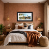 London Life by Simon Wright, original painting, in room