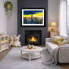 City of Light, New York by Simon Wright, original painting, in room