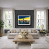 City of Light, New York by Simon Wright, original painting, in room