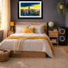 City of Light, New York by Simon Wright, original painting, in room