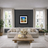 Eiffel Tower at Dusk by Simon Wright, original painting, in room
