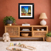 Eiffel Tower at Dusk by Simon Wright, original painting, in room