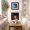 Midtown Glow by Simon Wright, original painting, in room