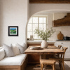 Team Work by David Alderman, original painting, in room