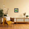 Two Tribes by David Alderman, original painting, in room