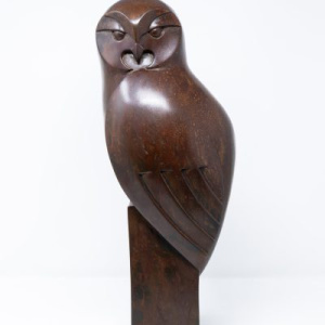 Tawny Owl (Mixed Metals Finish) by Paul Harvey, cold cast mixed metals, thumbnail image
