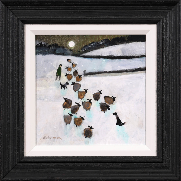Yes It’s A Full Moon – Still Out In The Cold! Commission by David Alderman, original painting