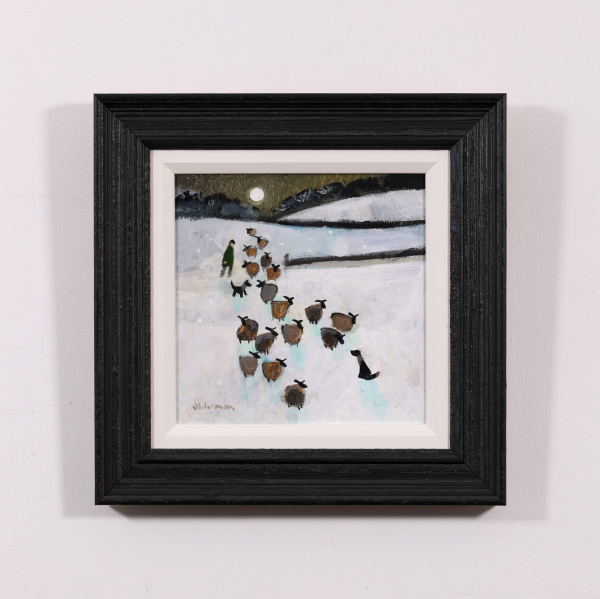 Yes It’s A Full Moon – Still Out In The Cold! Commission by David Alderman, original painting