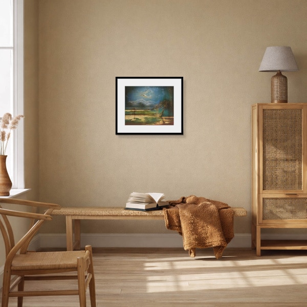 Night Crossing by Hiroko Lewis, limited edition print, in room