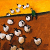 His Master’s Voice by David Alderman, original painting, detail