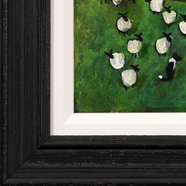 A New Face by David Alderman, original painting, detail