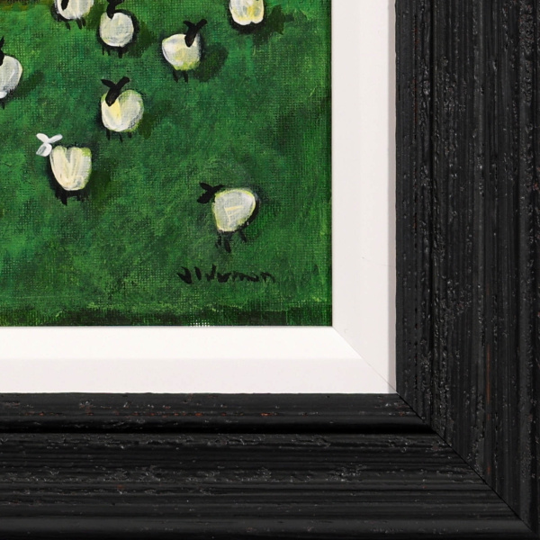 A New Face by David Alderman, original painting, detail