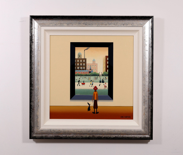 In The Park – L.S. Lowryish by Chris Chapman, original painting