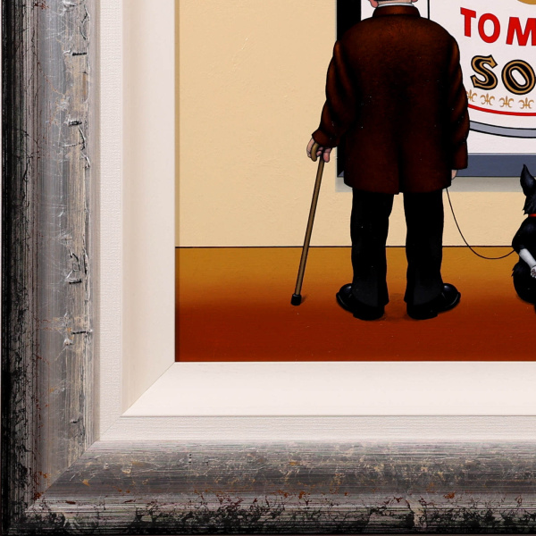 Art Can Fans – Mandy Warhol by Chris Chapman, original painting, detail