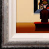 Cubist Dog after Pablo Picasso by Chris Chapman, original painting, detail