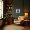 Thames Sparkle by Andrew Grant Kurtis, original painting, in room