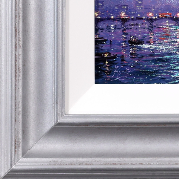 Moonlight Westminster Sparkle by Andrew Grant Kurtis, original painting, detail
