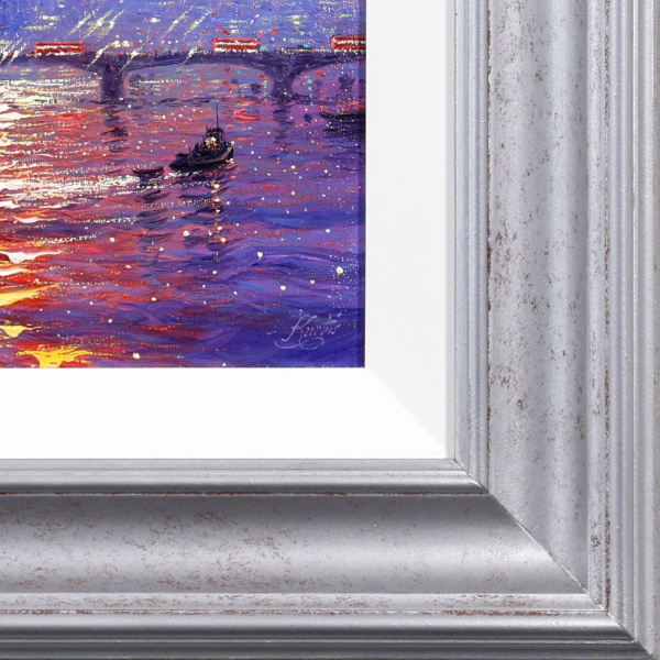 Reflections Of The Thames by Andrew Grant Kurtis, original painting, detail