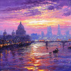 Reflections Of The Thames by Andrew Grant Kurtis, original painting
