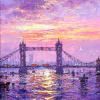 Sunshine Across Tower Bridge by Andrew Grant Kurtis, original painting
