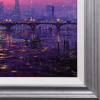 Sunshine Sparkle Across The Thames by Andrew Grant Kurtis, original painting, detail